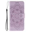 For Xiaomi Poco F7 Ultra / Redmi K80 Pro Sun Mandala Embossing Pattern Phone Leather Case(Purple) - 2