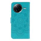 For Xiaomi Poco F7 Ultra / Redmi K80 Pro Sun Mandala Embossing Pattern Phone Leather Case(Blue) - 3