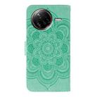 For Xiaomi Poco F7 Ultra / Redmi K80 Pro Sun Mandala Embossing Pattern Phone Leather Case(Green) - 3