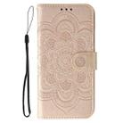 For Xiaomi Poco F7 Pro / Redmi K80 Sun Mandala Embossing Pattern Phone Leather Case(Rose Gold) - 2