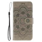 For Xiaomi 14T Pro Sun Mandala Embossing Pattern Phone Leather Case(Grey) - 2
