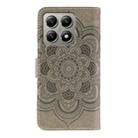 For Xiaomi 14T Pro Sun Mandala Embossing Pattern Phone Leather Case(Grey) - 3