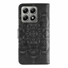 For Xiaomi 14T Pro Sun Mandala Embossing Pattern Phone Leather Case(Black) - 3