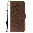 For Xiaomi 14T Pro Sun Mandala Embossing Pattern Phone Leather Case(Brown) - 2
