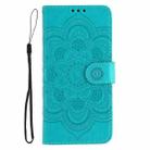 For Xiaomi 14T Pro Sun Mandala Embossing Pattern Phone Leather Case(Blue) - 2