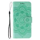 For Xiaomi 14T Pro Sun Mandala Embossing Pattern Phone Leather Case(Green) - 2