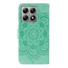 For Xiaomi 14T Pro Sun Mandala Embossing Pattern Phone Leather Case(Green) - 3
