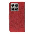For Xiaomi 14T Sun Mandala Embossing Pattern Phone Leather Case(Red) - 3