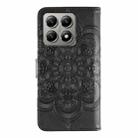 For Xiaomi 14T Sun Mandala Embossing Pattern Phone Leather Case(Black) - 3