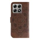 For Xiaomi 14T Sun Mandala Embossing Pattern Phone Leather Case(Brown) - 3