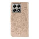 For Xiaomi 14T Sun Mandala Embossing Pattern Phone Leather Case(Rose Gold) - 3