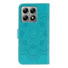 For Xiaomi 14T Sun Mandala Embossing Pattern Phone Leather Case(Blue) - 3