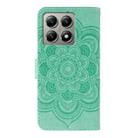 For Xiaomi 14T Sun Mandala Embossing Pattern Phone Leather Case(Green) - 3