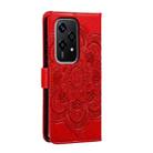 For Honor 200 Lite Global Sun Mandala Embossing Pattern Phone Leather Case(Red) - 3