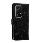 For Honor 200 Lite Global Sun Mandala Embossing Pattern Phone Leather Case(Black) - 3