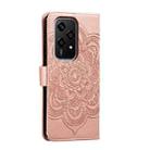 For Honor 200 Lite Global Sun Mandala Embossing Pattern Phone Leather Case(Rose Gold) - 3