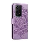 For Honor 200 Lite Global Sun Mandala Embossing Pattern Phone Leather Case(Purple) - 3