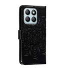 For Honor X8B Sun Mandala Embossing Pattern Phone Leather Case(Black) - 3