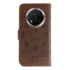 For Honor Magic7 Lite Sun Mandala Embossing Pattern Phone Leather Case(Brown) - 3