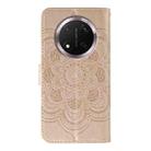 For Honor Magic7 Lite Sun Mandala Embossing Pattern Phone Leather Case(Rose Gold) - 3