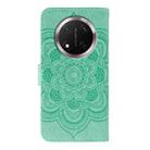 For Honor Magic7 Lite Sun Mandala Embossing Pattern Phone Leather Case(Green) - 3