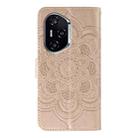 For Honor 400 Sun Mandala Embossing Pattern Phone Leather Case(Rose Gold) - 3