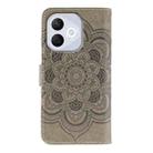 For Honor 400 Lite Sun Mandala Embossing Pattern Phone Leather Case(Grey) - 3