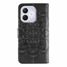 For Honor 400 Lite Sun Mandala Embossing Pattern Phone Leather Case(Black) - 3