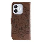 For Honor 400 Lite Sun Mandala Embossing Pattern Phone Leather Case(Brown) - 3