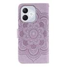 For Honor 400 Lite Sun Mandala Embossing Pattern Phone Leather Case(Purple) - 3