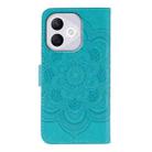 For Honor 400 Lite Sun Mandala Embossing Pattern Phone Leather Case(Blue) - 3