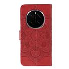 For Honor Magic7 Pro Sun Mandala Embossing Pattern Phone Leather Case(Red) - 3