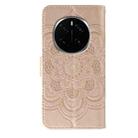 For Honor Magic7 Pro Sun Mandala Embossing Pattern Phone Leather Case(Rose Gold) - 3