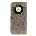 For Honor X9b / X50 / Magic6 Lite / X50 GT Sun Mandala Embossing Pattern Phone Leather Case(Grey) - 3