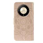 For Honor X9b / X50 / Magic6 Lite / X50 GT Sun Mandala Embossing Pattern Phone Leather Case(Rose Gold) - 3