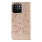 For Honor X6c 4G Sun Mandala Embossing Pattern Phone Leather Case(Rose Gold) - 3