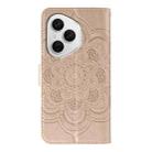 For Honor 400 Pro Global 160.8mm Sun Mandala Embossing Pattern Phone Leather Case(Rose Gold) - 3