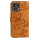 For Motorola Edge 50 Pro 3D Butterfly Embossed Pattern Flip Leather Phone Case(Yellow) - 3