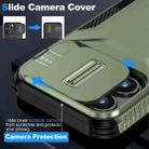 For iPhone 15 Pro Max Sliding Camshield Phone Case(Alpine Green) - 3