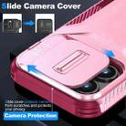 For iPhone 15 Pro Max Sliding Camshield Phone Case(Pink + Rose Red) - 3