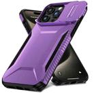 For iPhone 15 Pro Max Sliding Camshield Phone Case(Purple) - 2