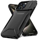 For iPhone 15 Pro Sliding Camshield Phone Case(Black) - 2