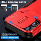 For iPhone 15 Pro Sliding Camshield Phone Case(Red) - 3