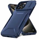 For iPhone 15 Pro Sliding Camshield Phone Case(Blue) - 2