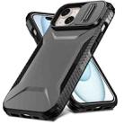 For iPhone 15 Plus Sliding Camshield Phone Case(Black) - 2
