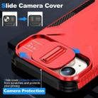 For iPhone 15 Sliding Camshield Phone Case(Red) - 3