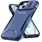 For iPhone 15 Sliding Camshield Phone Case(Blue) - 2