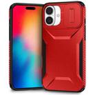 For iPhone 16 Plus Sliding Camshield Phone Case(Red) - 1