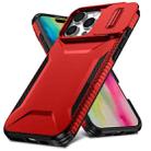 For iPhone 16 Pro Sliding Camshield Phone Case(Red) - 2