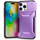 For iPhone 16 Pro Sliding Camshield Phone Case(Purple) - 1